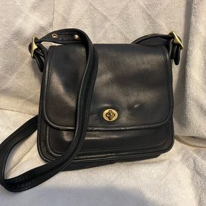 Vintage Black Coach Rambler Shoulder Crossbody